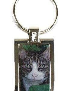 Porte-clés en métal - brillant